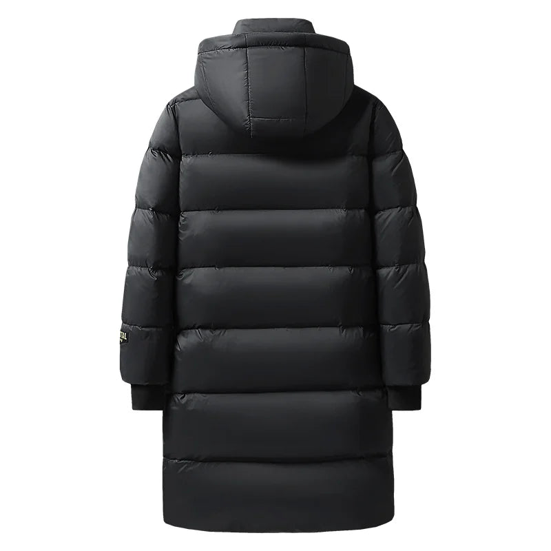 Herren Lang Winter Jacke | Mit Kapuze