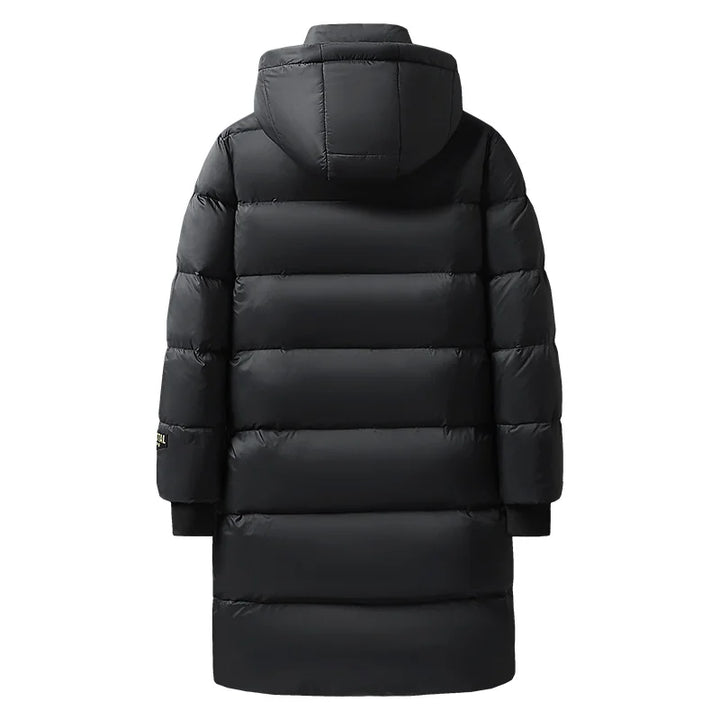Herren Lang Winter Jacke | Mit Kapuze