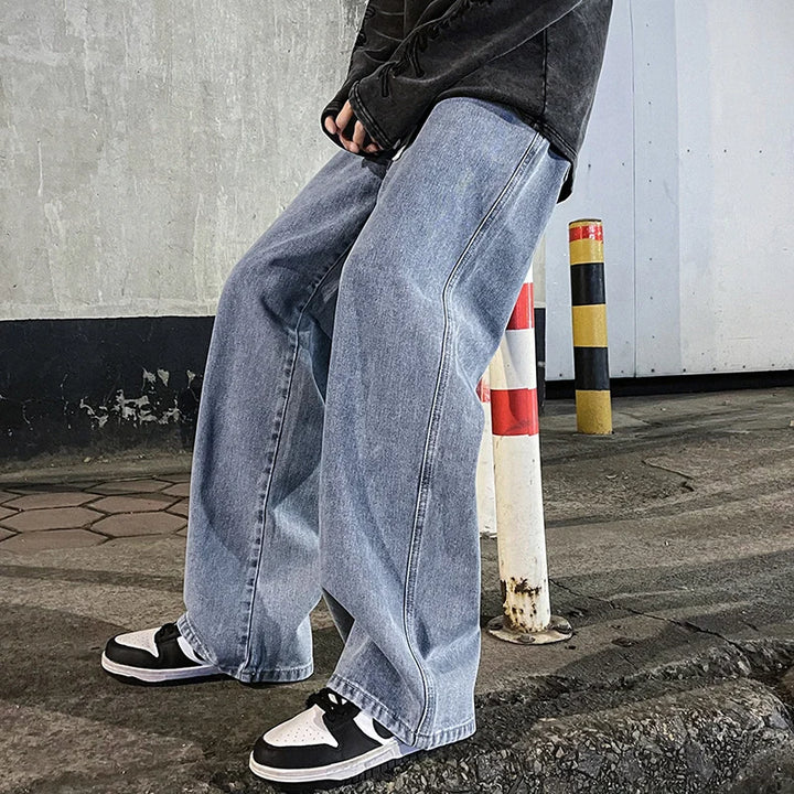 Herren Straßenmode Baggy Jeans | Weite Beinpartie