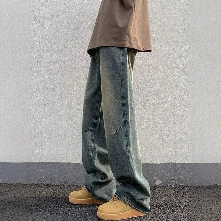 Herren Vintage Stil Baggy Jeans | Straßenmode