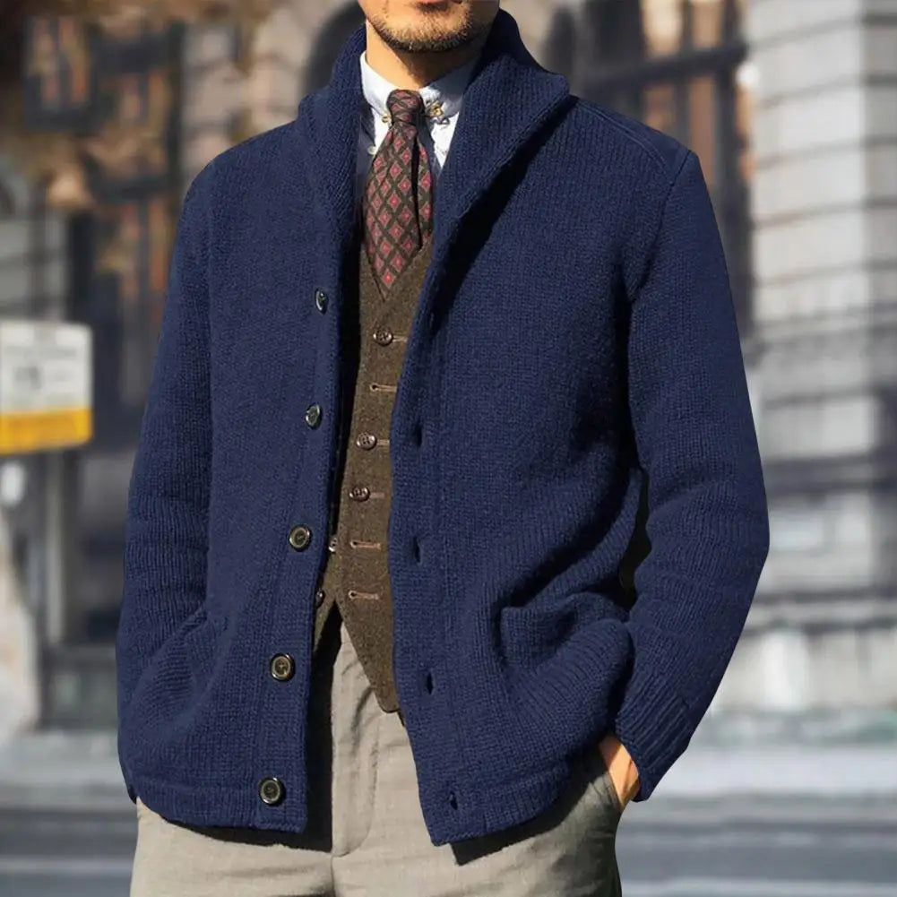 Elegante Strickjacke für Herren – Matthias mit klassischem Design.