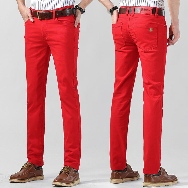 Herren Farbig Hose | Schlanke Passform