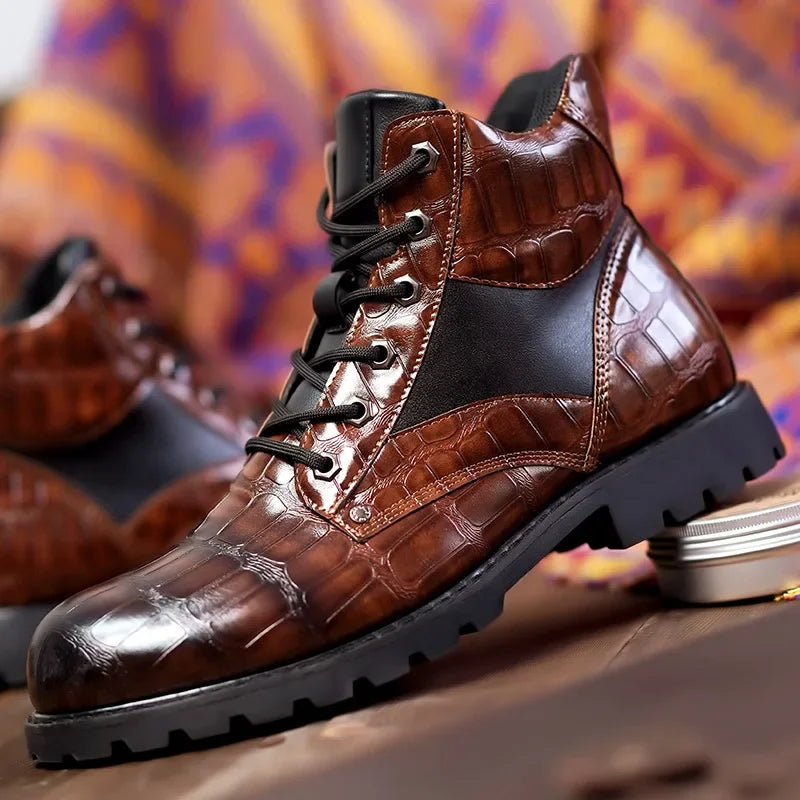 Herren Moderne Mode Stiefel | Schnürung