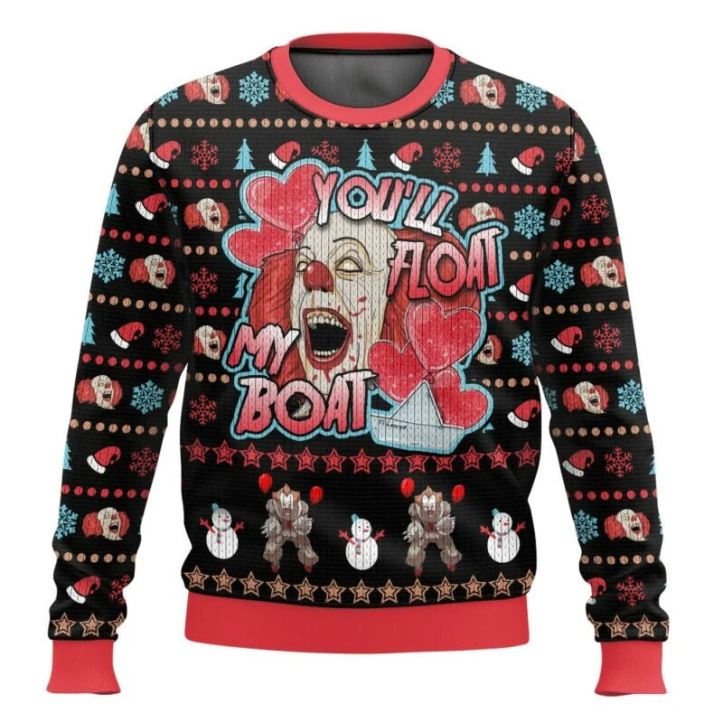 Ugly Xmas Pullover Unisex | Gruseliger Clown