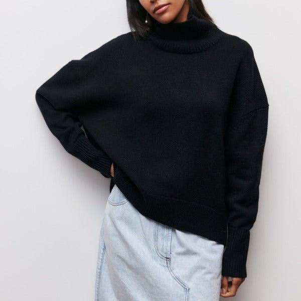 Damen Rollkragen Pullover in Übergröße | Strick