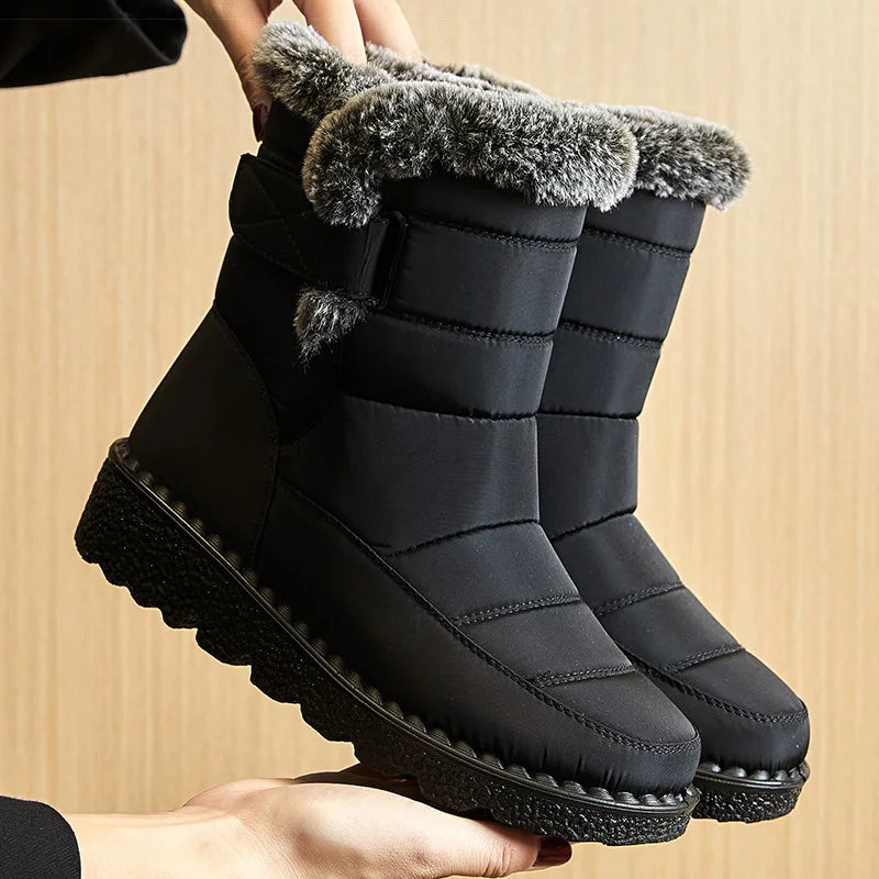 Niedrige Absätze Winterstiefel Damen | Warme