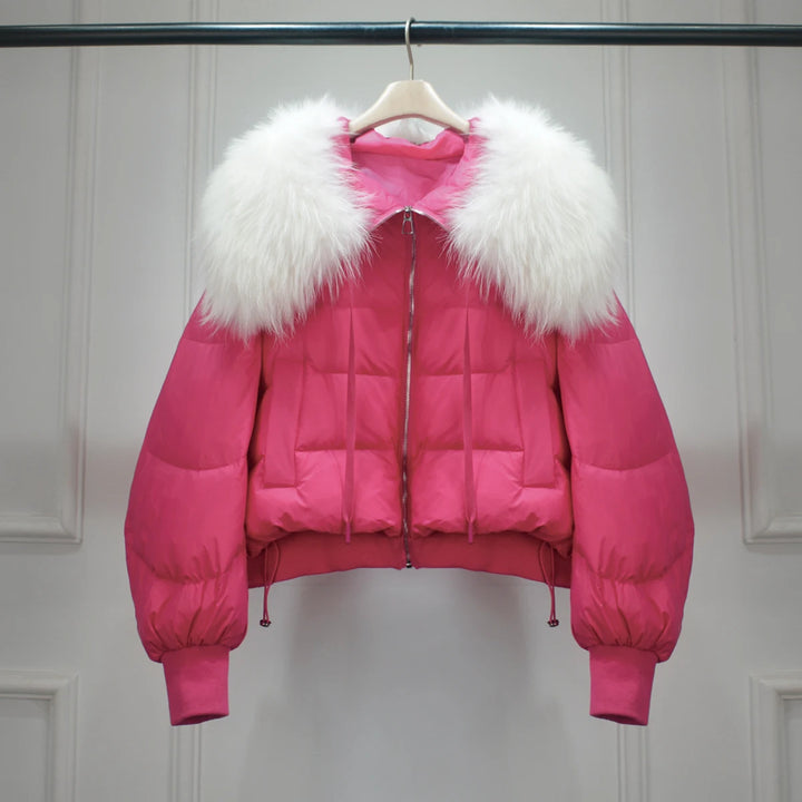 Kurz Daunenjacke Damen | Stilvoller Kragen