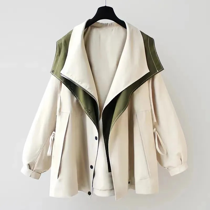 Damen Stylische Regenjacke | Übergröße