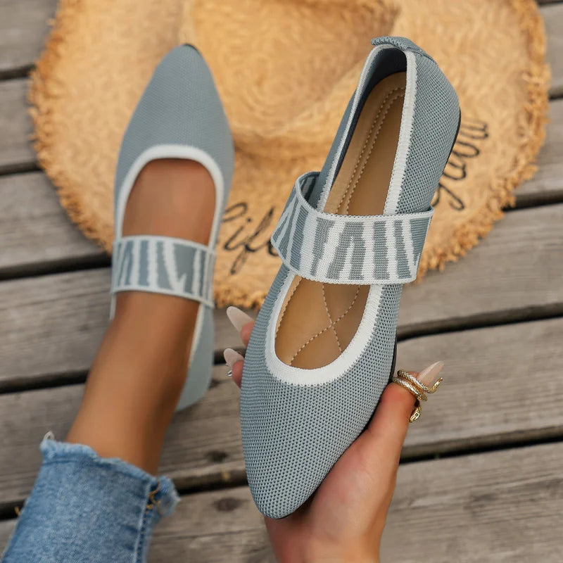 Elegante Flache Damenschuhe | Spitz