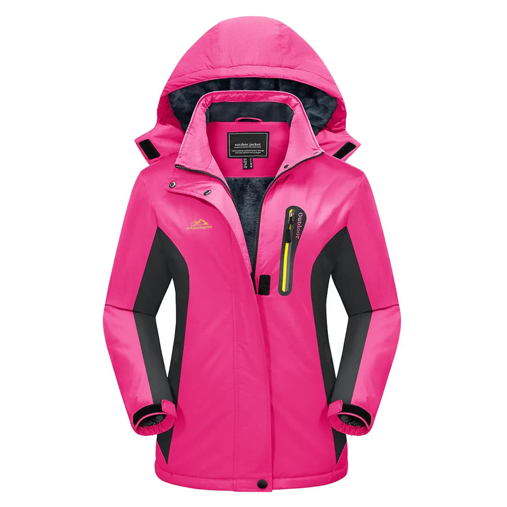 Weite Passform Skijacke Damen | Mit Kapuze