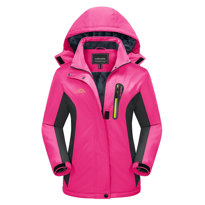 Weite Passform Skijacke Damen | Mit Kapuze
