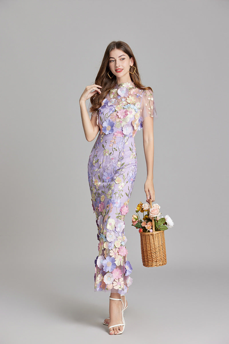 Stilvolles Sommerkleid Mit Blumenmuster Für Damen | Midi