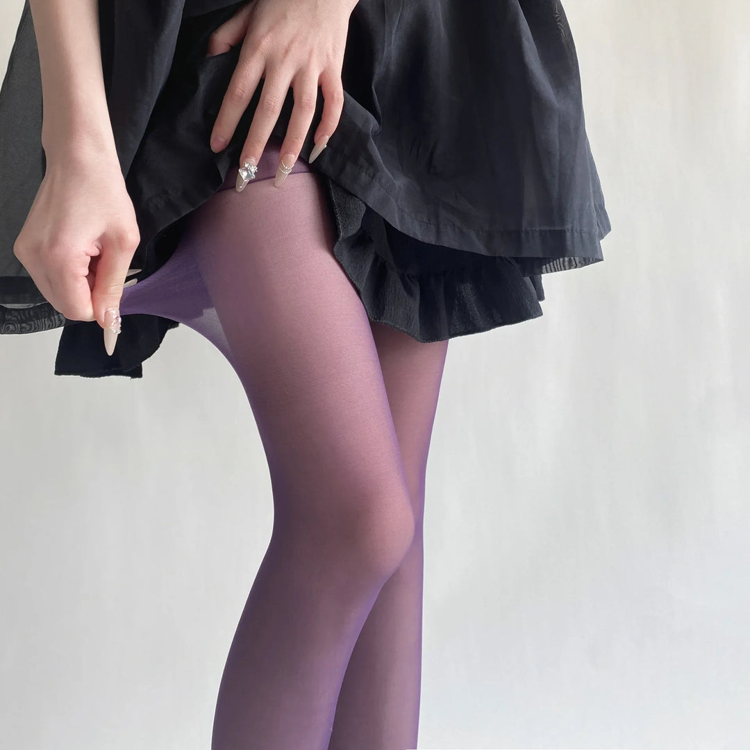 Farbig Strumpfhose für Damen | Oberschenkelhoch