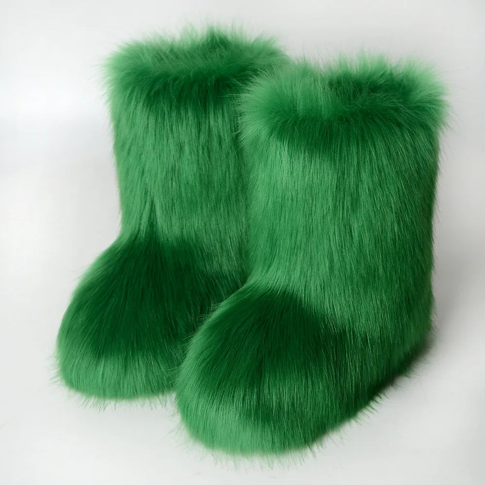 Damen Flauschig Stiefel | Winter