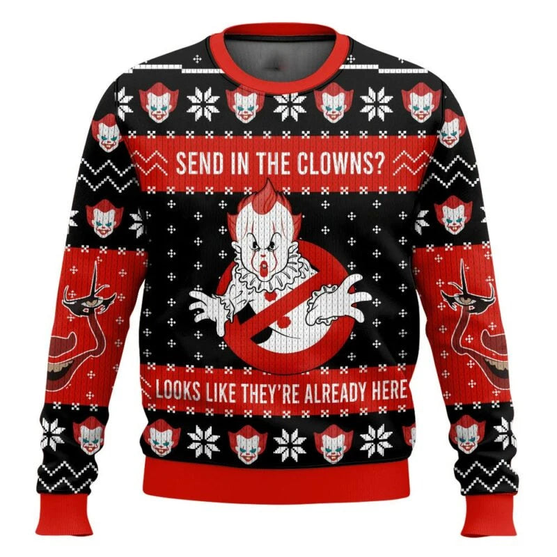 Ugly Xmas Pullover Unisex | Gruseliger Clown
