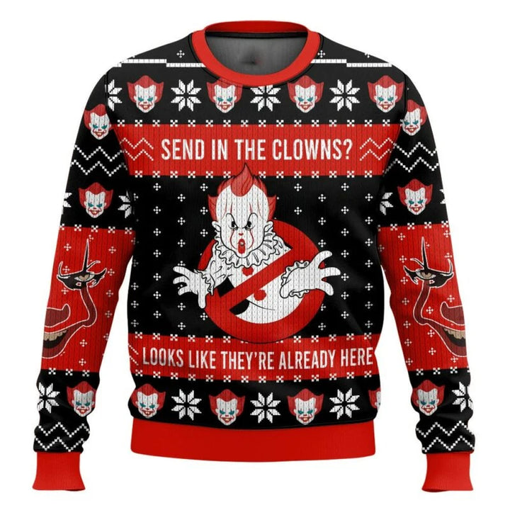 Ugly Xmas Pullover Unisex | Gruseliger Clown