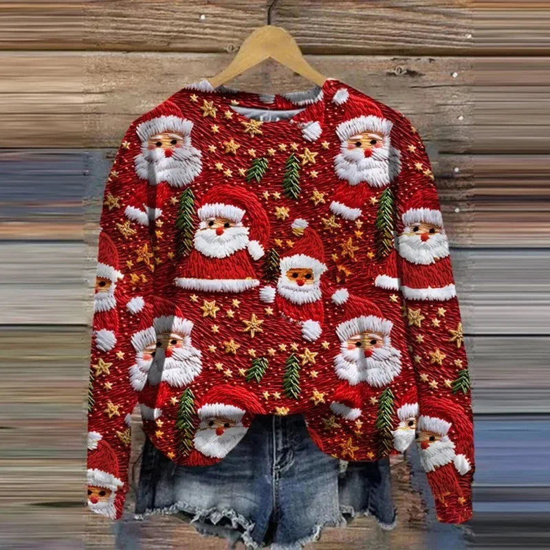 Ugly Xmas Pullover Damen | Lustiger Druck