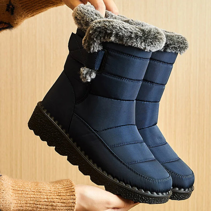 Niedrige Absätze Winterstiefel Damen | Warme