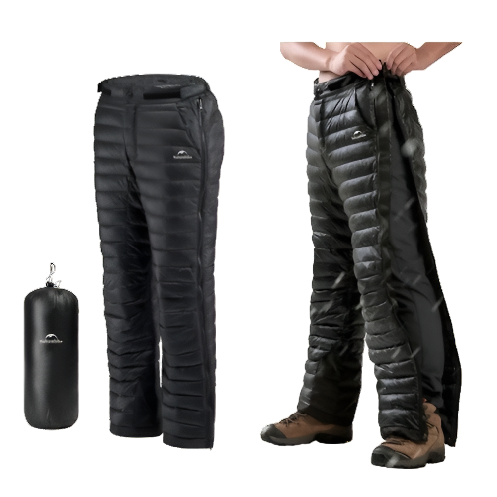 Enten Daunen Skihose Unisex | Doppelseitiger Reißverschluss