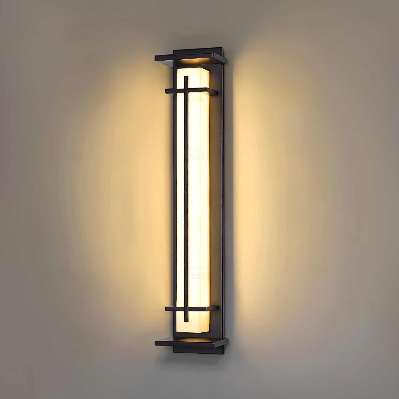 Square Elegance - Væglampe med Udendørs belysning design für modernes Außenambiente

