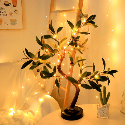 Beleuchteter Deko-Olivenbaum von LumiLuxe – Bringt Eleganz und Atmosphäre in jeden Raum.