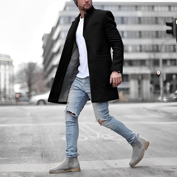 Warmer Trenchcoat Für Den Winter Für Herren | Lang
