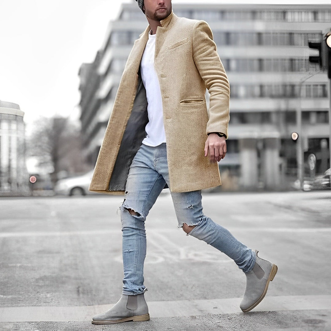 Warmer Trenchcoat Für Den Winter Für Herren | Lang