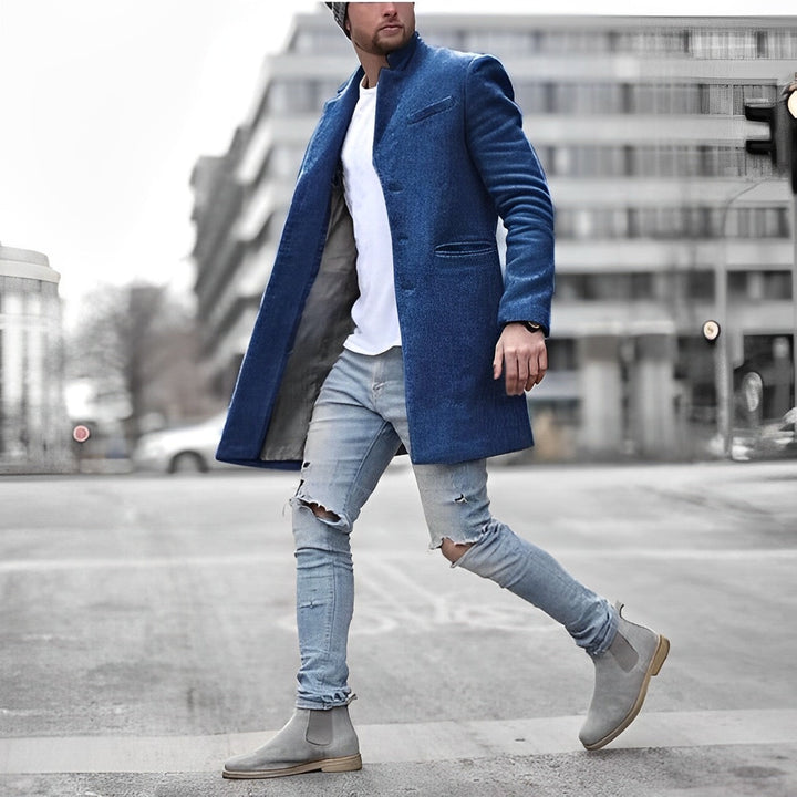 Warmer Trenchcoat Für Den Winter Für Herren | Lang