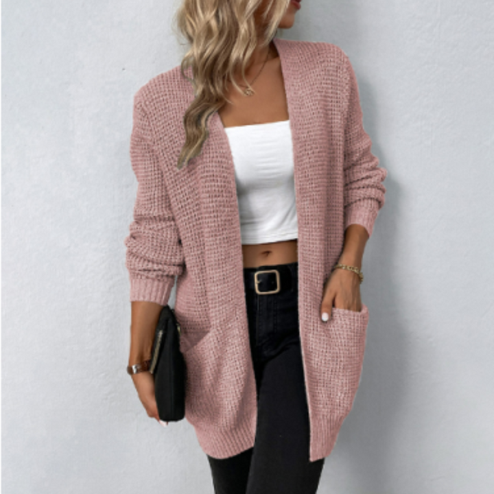 Damen Langärmlige Strickjacke | Klassisch
