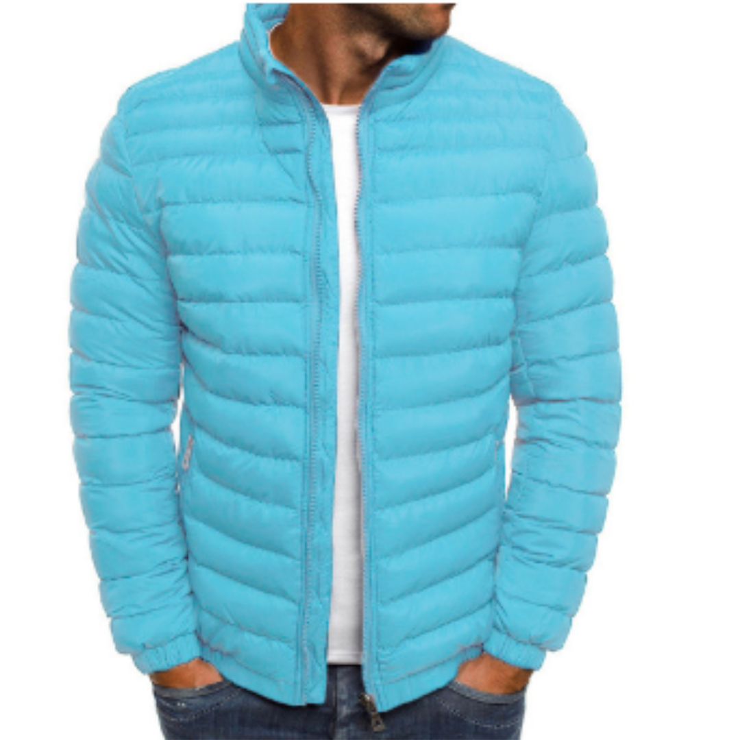 Herren Steppjacke mit Reißverschluss | Warm
