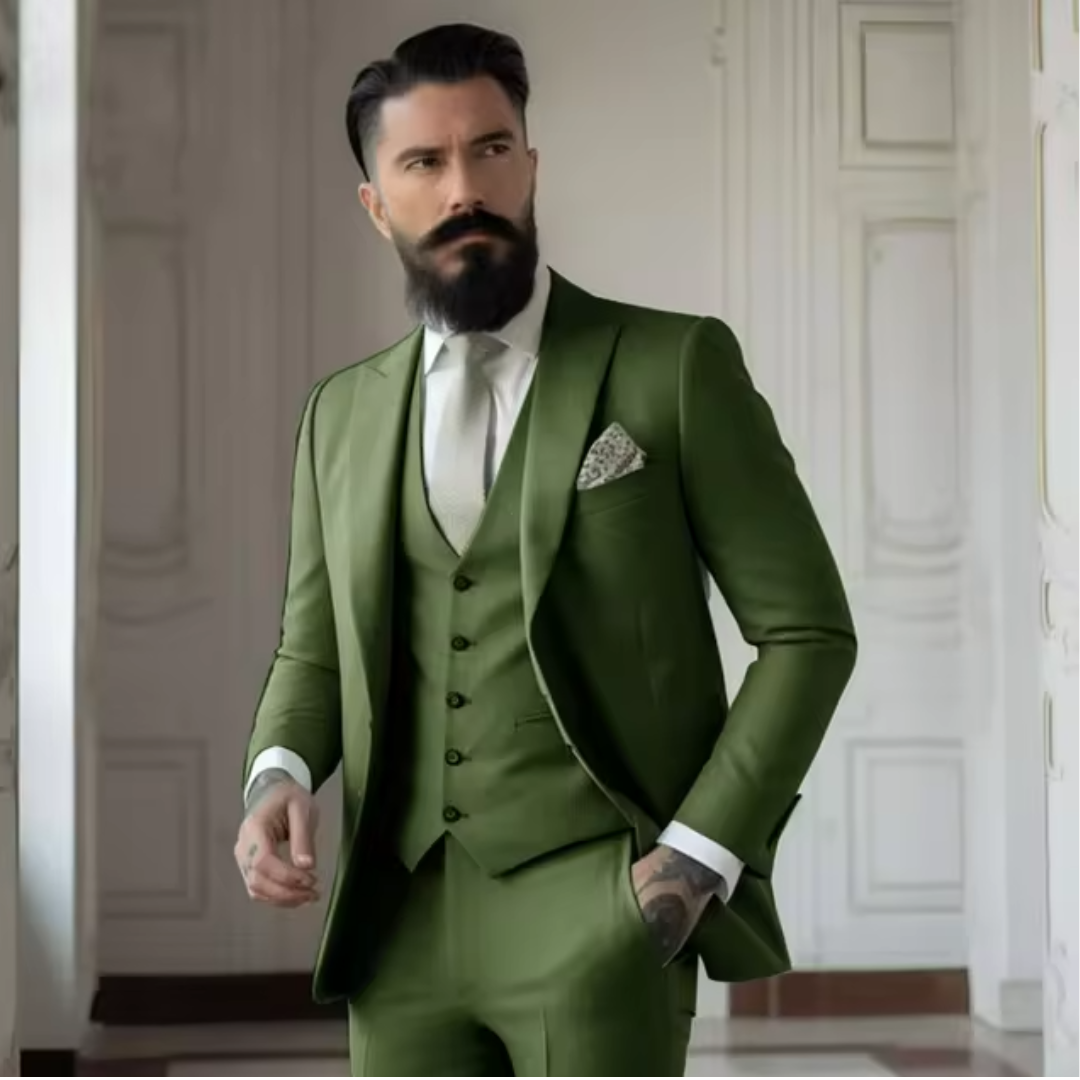 Herren Einreihig Hochzeitsgastanzug Set | Klassischer