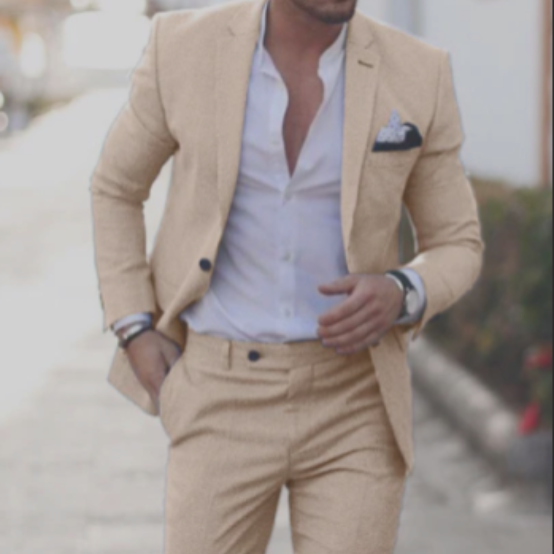 Herren Lässig Schlanke Passform Hochzeit Gast Anzug Set | Sommer