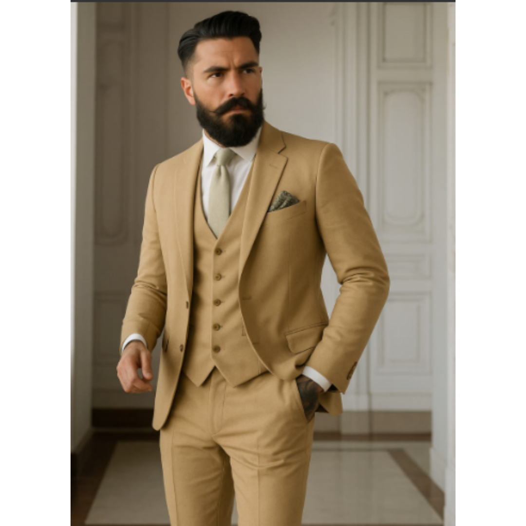 Herren Einreihig Hochzeitsgastanzug Set | Klassischer