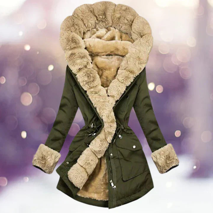 Damen Dicke Winter Parka Jacke | Kapuze