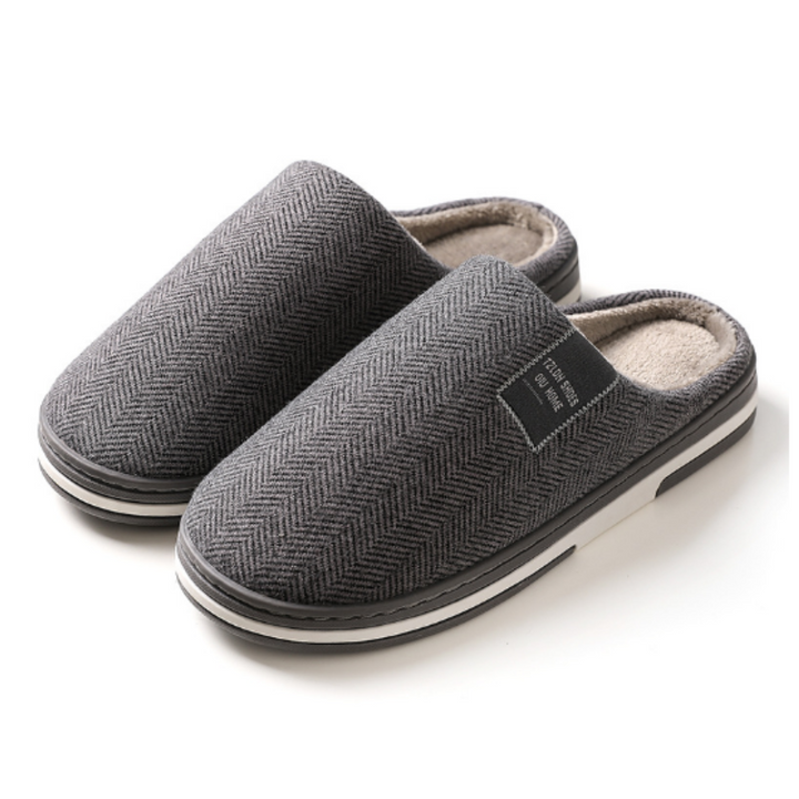 Herren Winter Hausschuhe | Schwarz