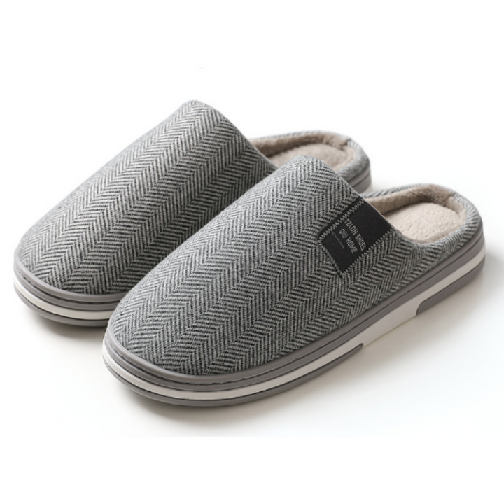 Herren Winter Hausschuhe | Schwarz