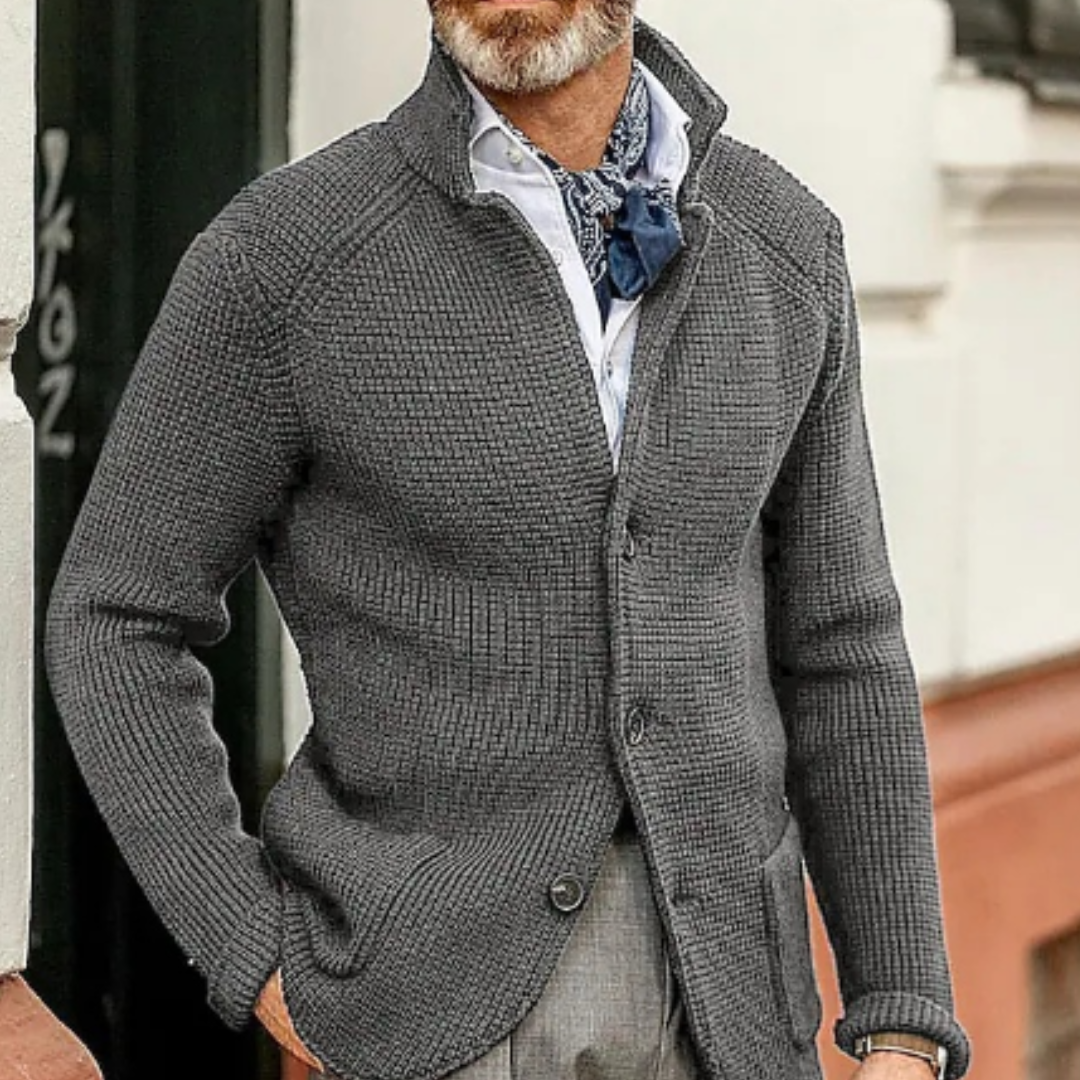 Herren Warme Strickjacke | Strick