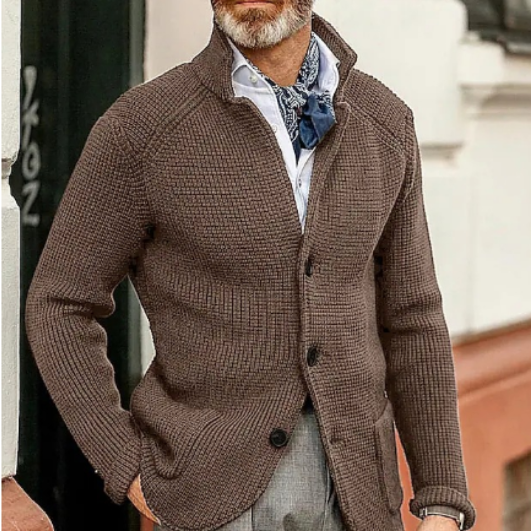 Herren Warme Strickjacke | Strick