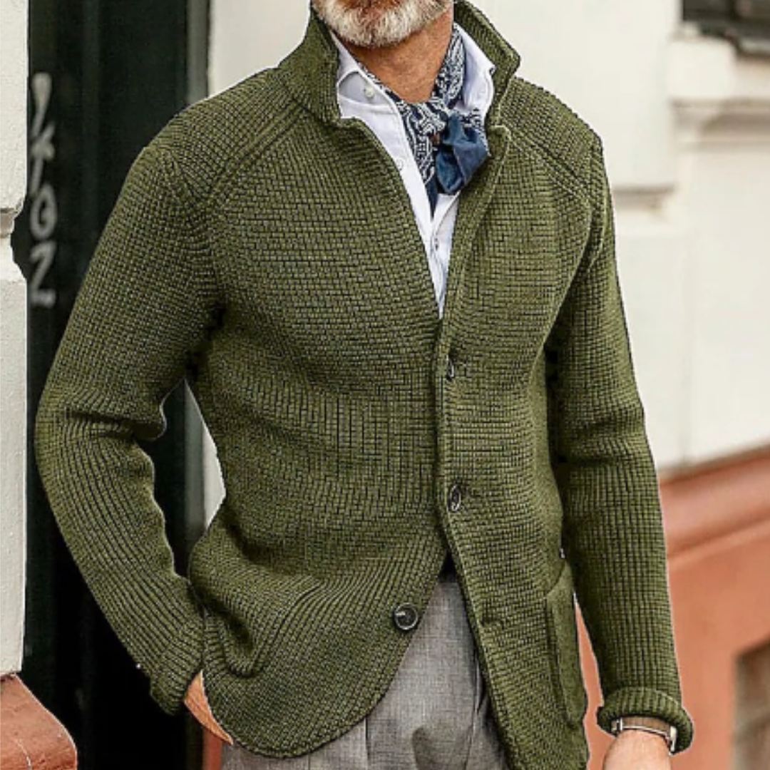 Herren Warme Strickjacke | Strick