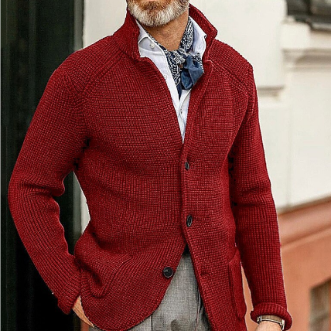 Herren Warme Strickjacke | Strick
