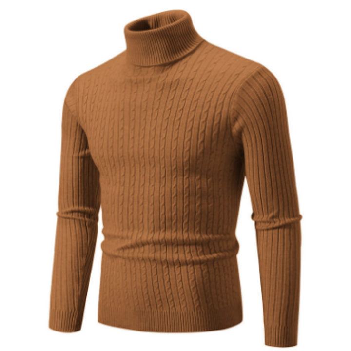 Herren Winter Strick Langarm Pullover | Rollkragen