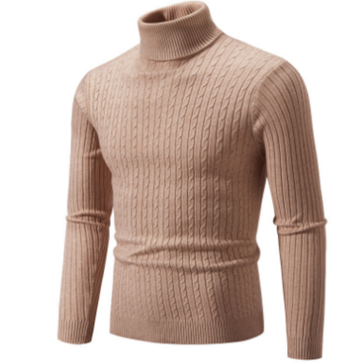 Herren Winter Strick Langarm Pullover | Rollkragen
