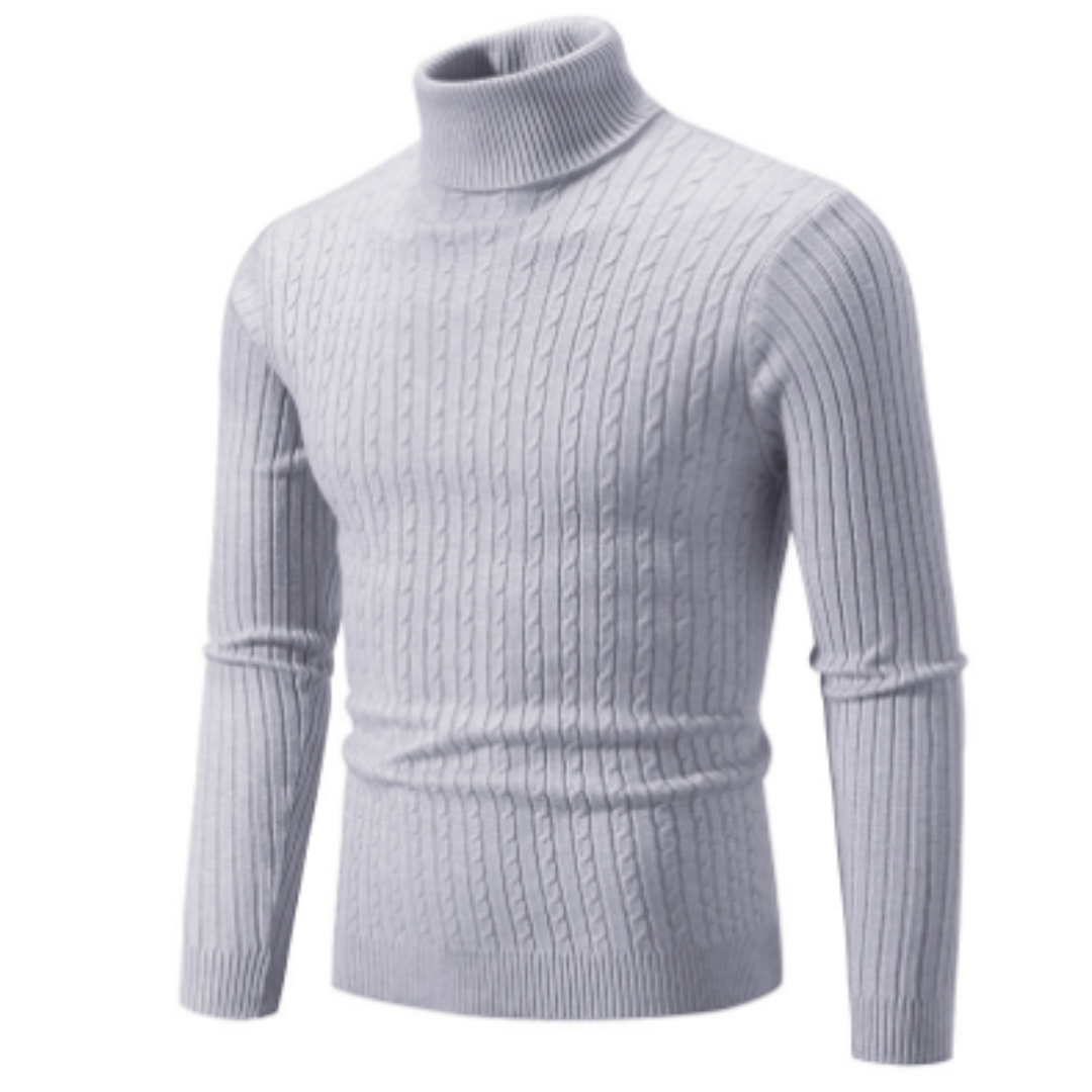 Herren Winter Strick Langarm Pullover | Rollkragen