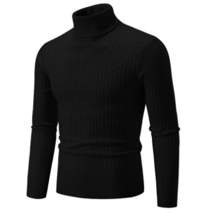 Herren Winter Strick Langarm Pullover | Rollkragen