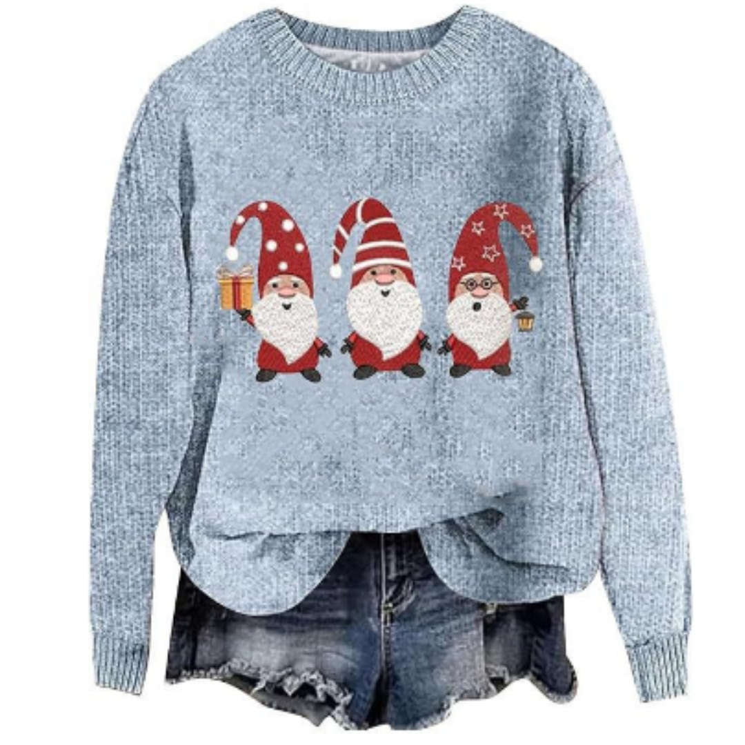 Damen Weihnachten Pullover | Rundhalsausschnitt