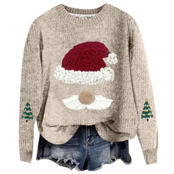 Damen Weihnachten Pullover | Rundhalsausschnitt