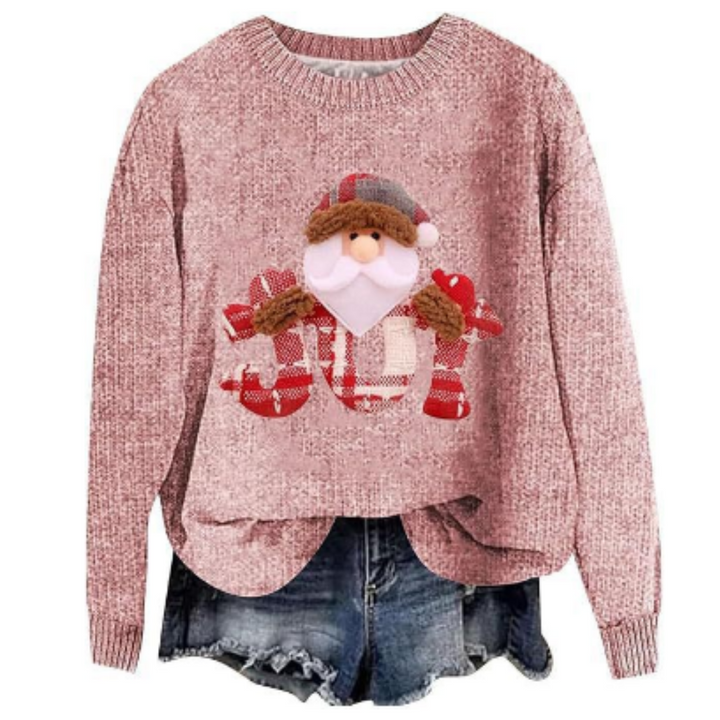 Damen Weihnachten Pullover | Rundhalsausschnitt