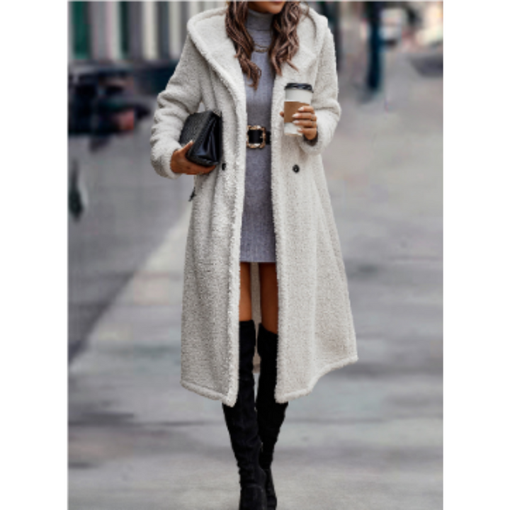 Damen Klassisch Teddy Mantel | Lang
