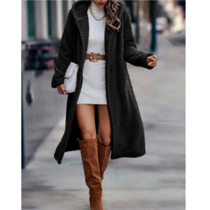 Damen Klassisch Teddy Mantel | Lang