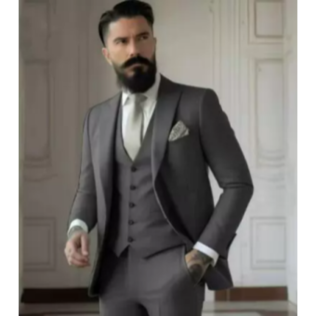 Herren Einreihig Hochzeitsgastanzug Set | Klassischer